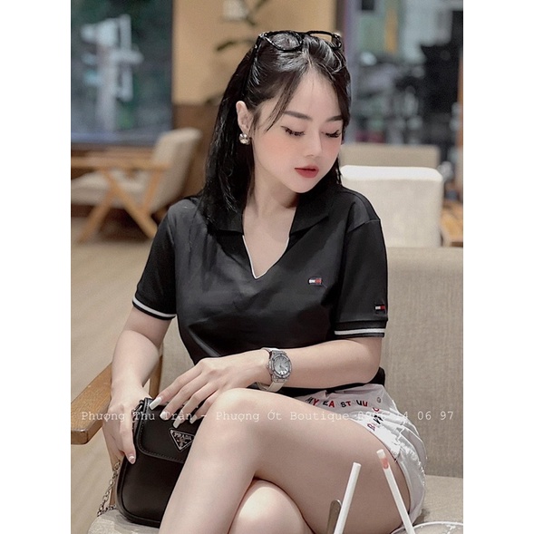 Áo polo nữ, áo thun polo nữ chất vải poly cá sấu