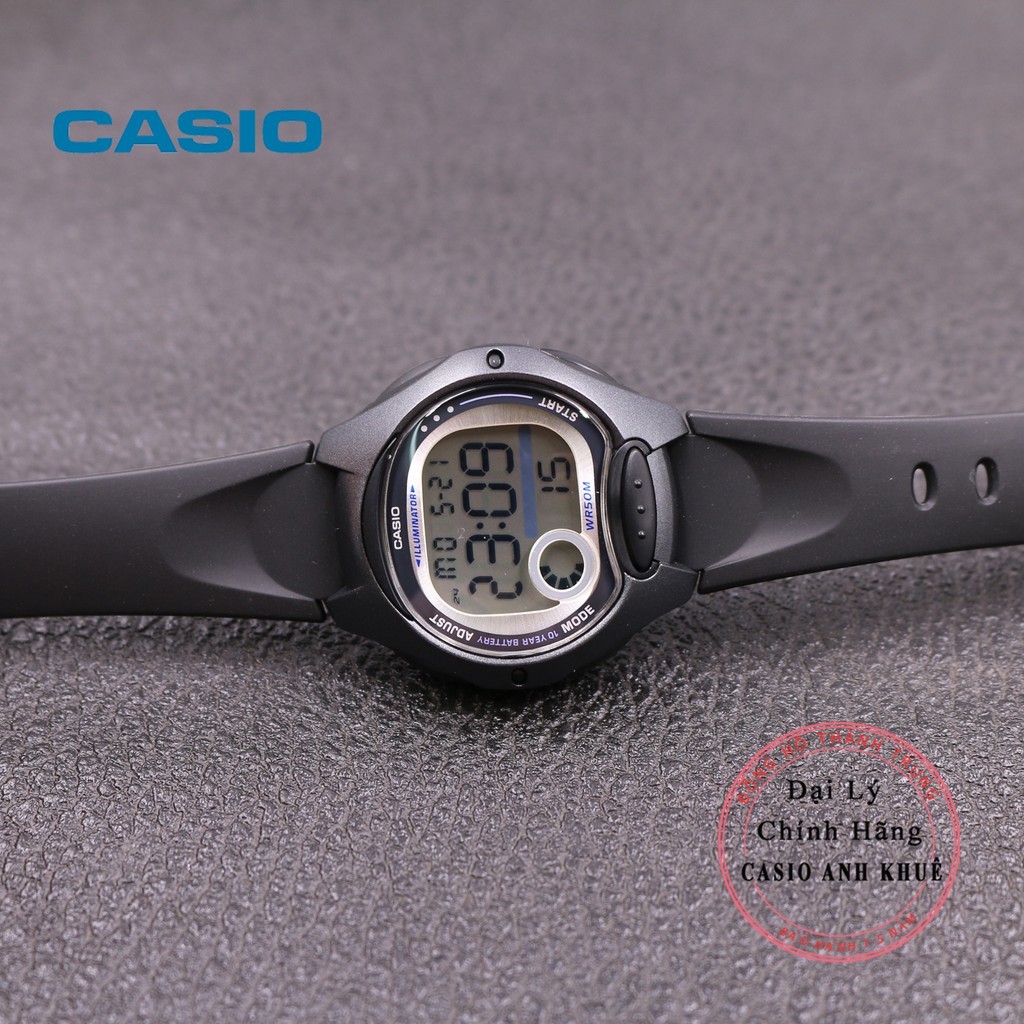 Đồng Hồ Nữ Casio LW-200-1BVDF Dây Nhựa Pin 10 Năm