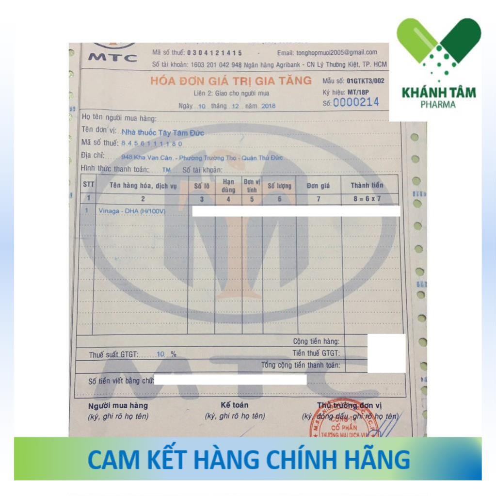 Dầu gấc VINAGA-DHA - Dầu gấc viên nang - vinagac _Khánh Tâm