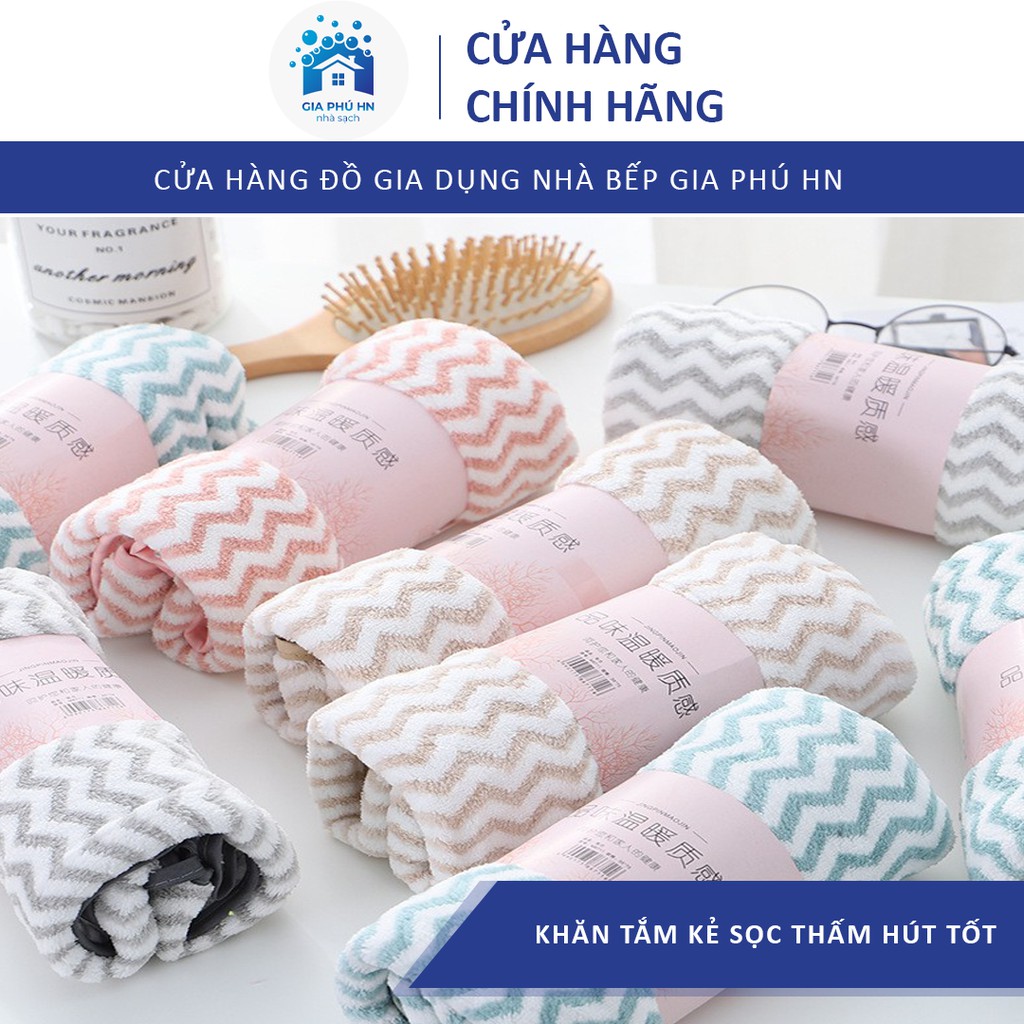 5 Khăn Mặt Lông Cừu hàn Quốc GIÁ TỔNG KHO Combo 5 Khăn Mặt Lông Cừu Kẻ Sọc Thấm Hút Tốt, Nhanh Khô, Vải Sợi Mềm