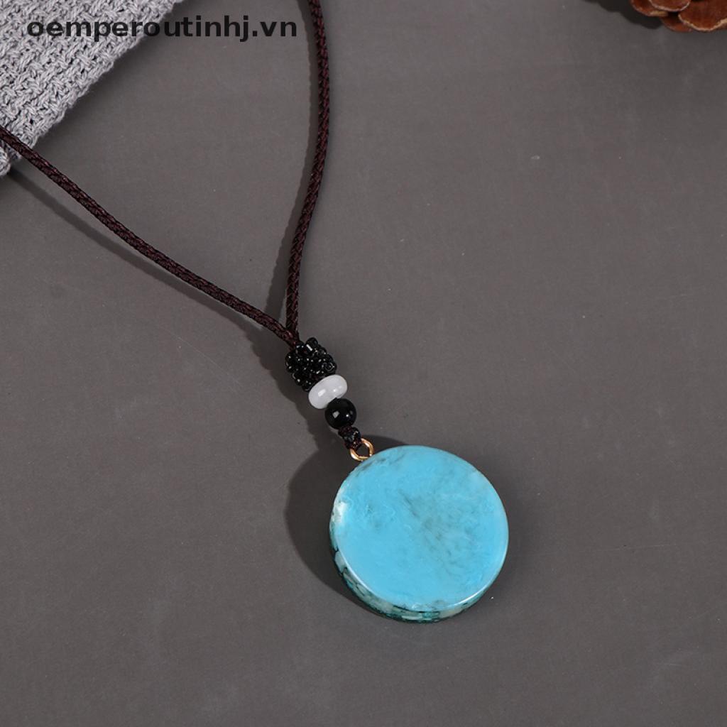 YANG 1Pc Orgonite Energy Pendant Orgone Amazonite Necklace Horus Eye All-Seeing Eyes .