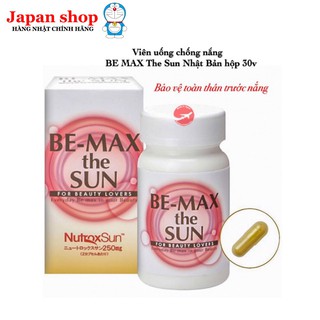 Viên uống chống nắng BE MAX The Sun Nhật Bản hộp 30 viên bảo vệ toàn thân trước nắng .