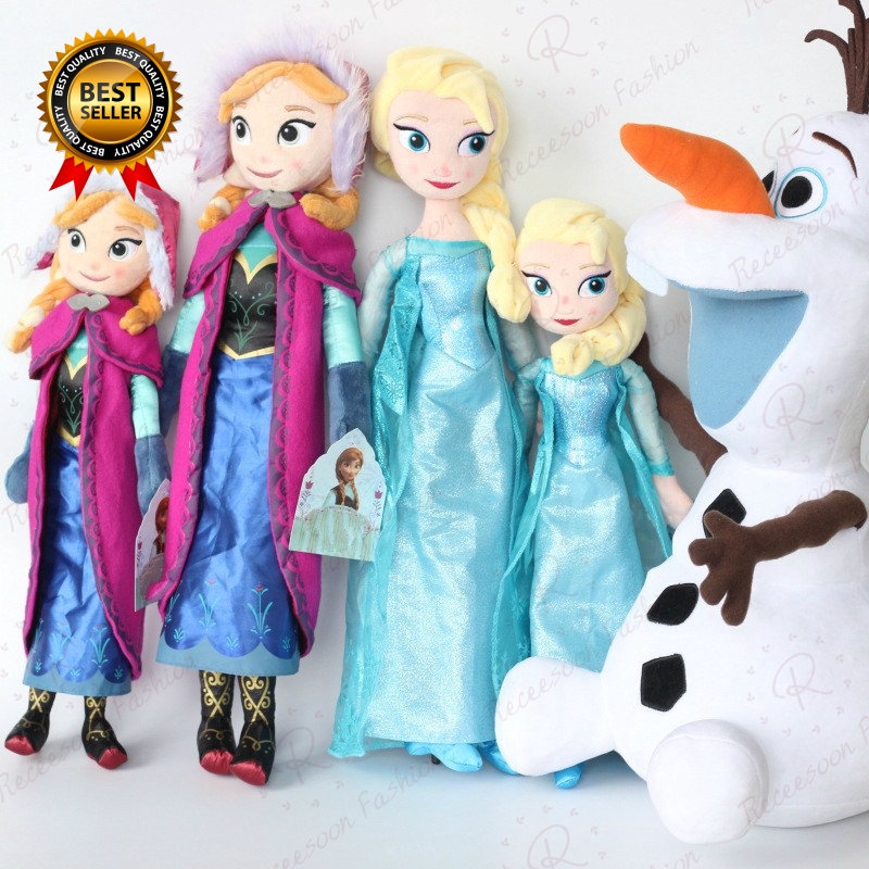 Disney Frozen Queen Elsa Princess Anna Stuffed Doll Toys Stuffed Plush Girl Toys Gi