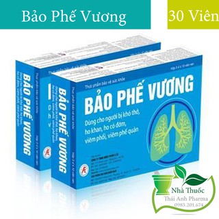 Bảo phế vương - dùng cho người bị khó thở, ho khan, ho có đờm, viêm phổi, viêm phế quản