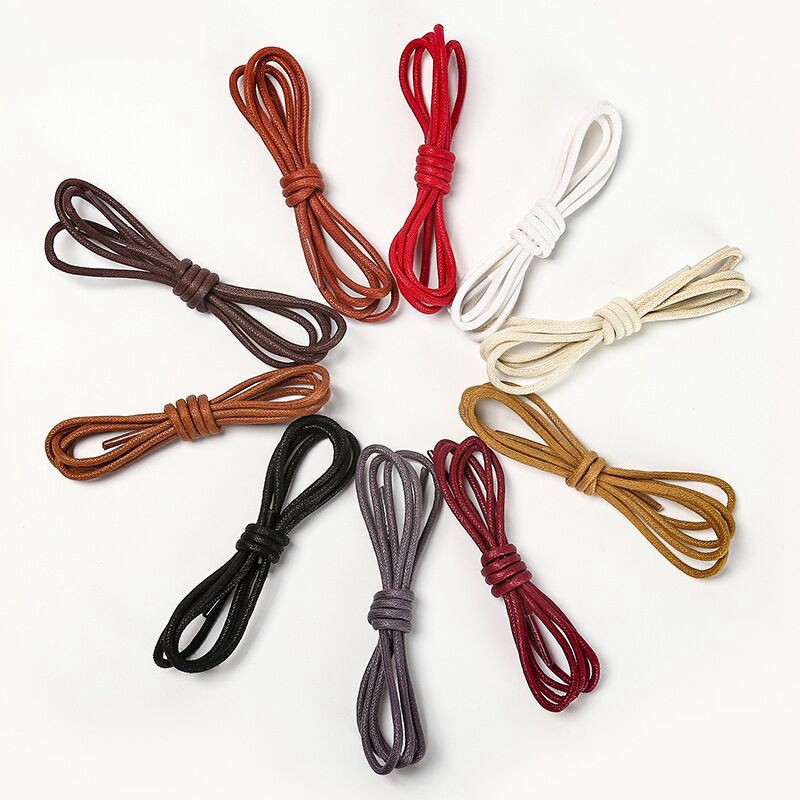 Dây Giày Sáp Bọc Cotton Hình Tròn 100cm 120cm