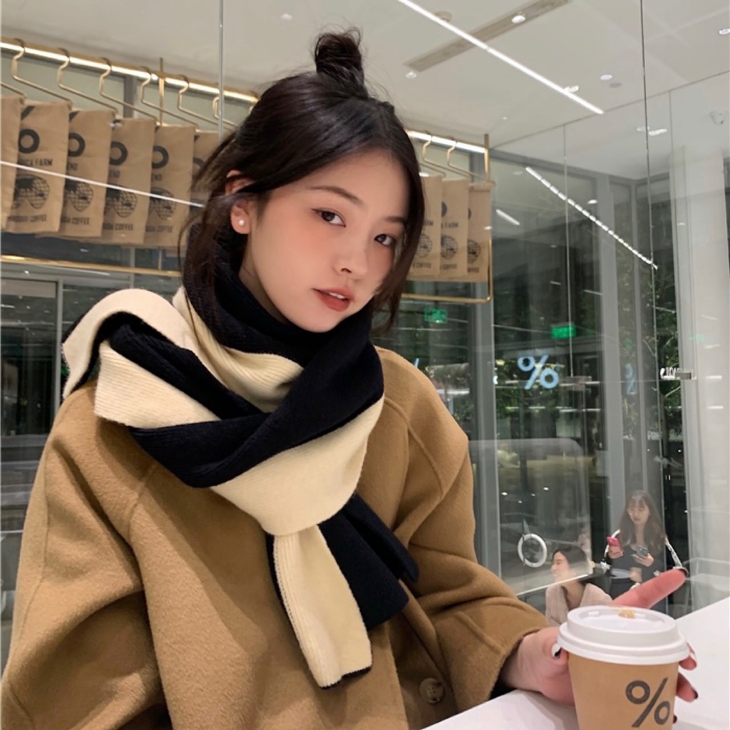 Khăn quàng cổ MG STUDIO thiết kế màu khối 5 kiểu