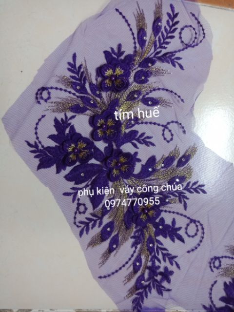 Hoa ren trang trí váy ,áo dài.