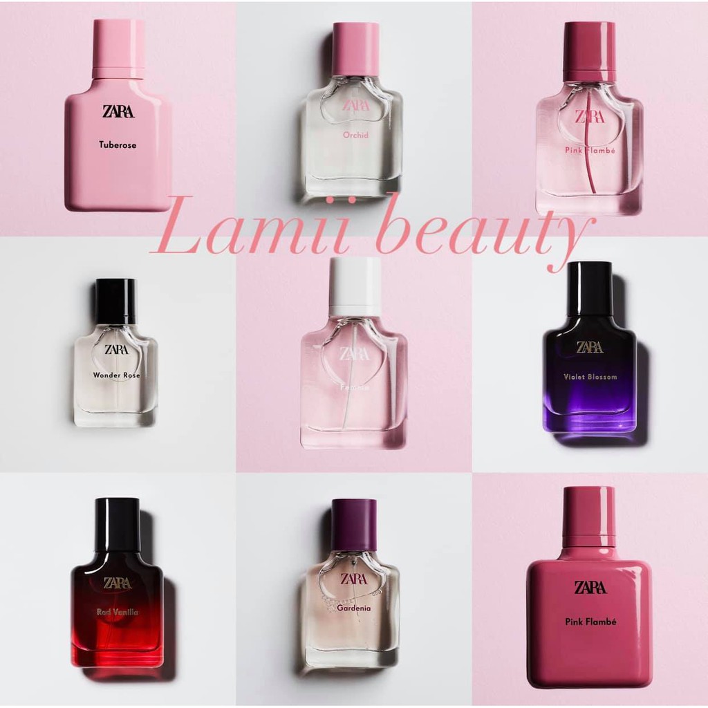 Nước hoa ZARA chính hãng kèm bill mua SPAIN Wonder rose, Orchid, Femme, Violet blossom, Fruity, Red vanilla, Pink flambe | BigBuy360 - bigbuy360.vn