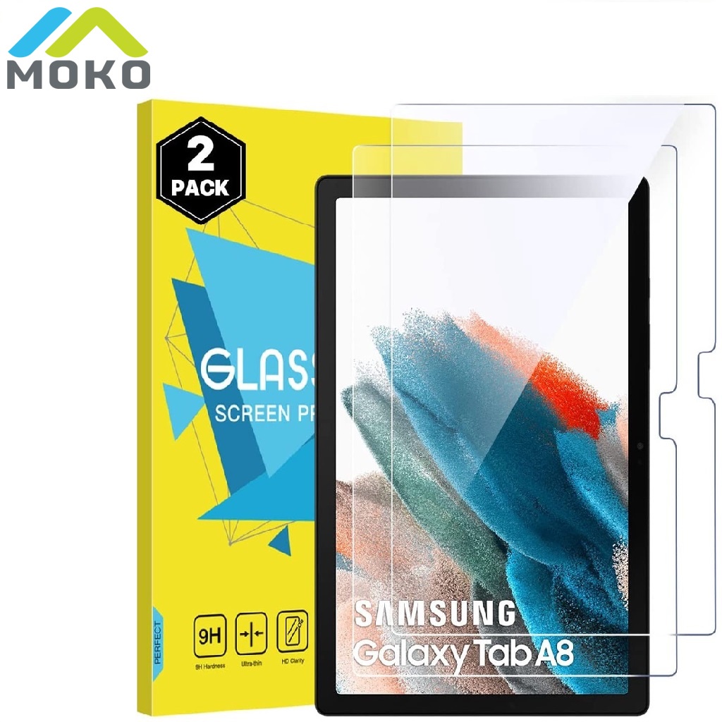 Bộ 2 Kính Cường Lực Cứng Trong Suốt 9H Chống Trầy Cho Samsung Galaxy Tab A8 10.5 Inch 2022(SM-X200/SM-X205/SM-X207