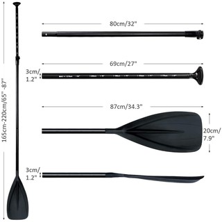 Mái chèo SUP bằng nhôm - 3 khúc - 800 gram