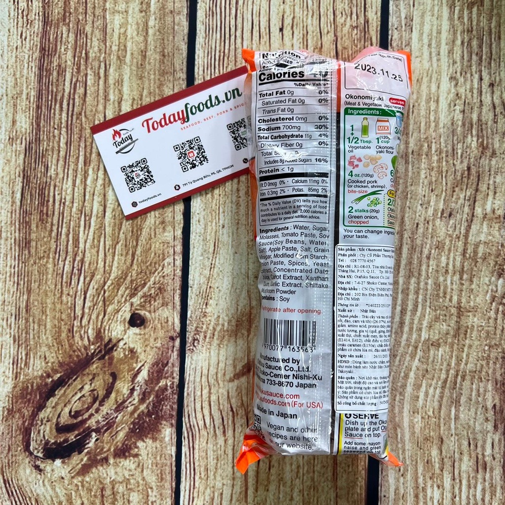 [DATE MỚI T3/2025] Sốt Okonomi Bánh Xèo Nhật Bản {Otafuku} 300G