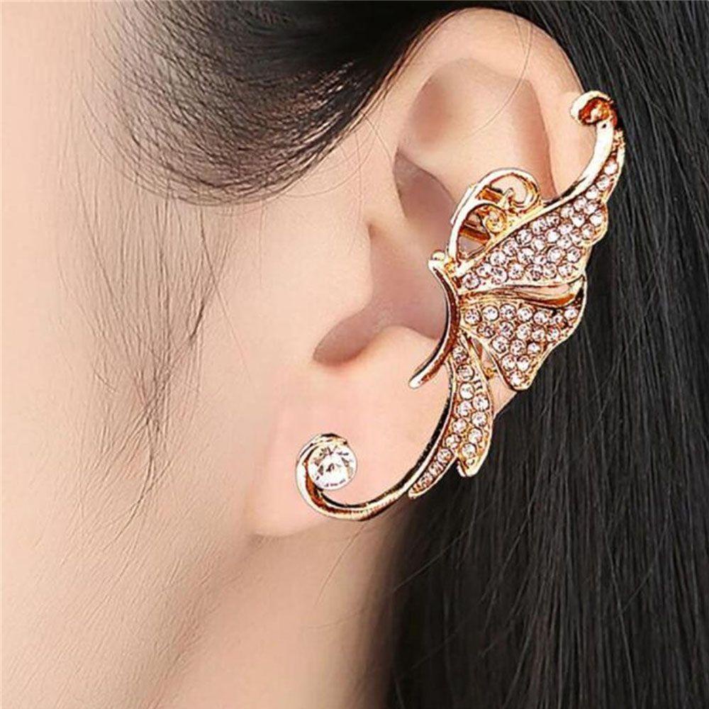 EUTUS Bông Tai Bướm Thời Trang Cho Nam Và Nữ