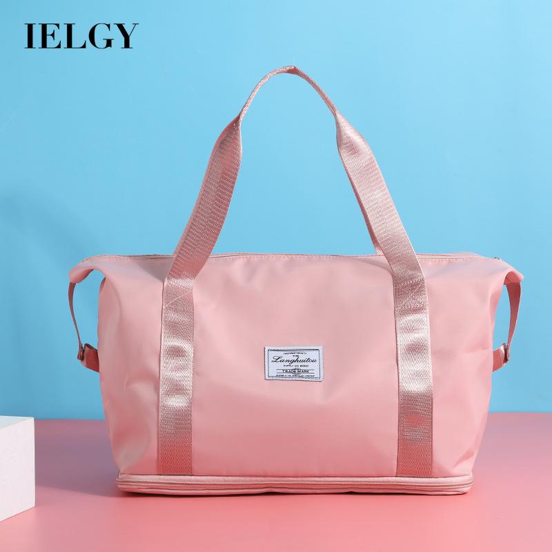 Ielgy Túi Xách Du Lịch Sức Chứa Lớn Có Bánh Xe Kéo Ngắn Cho Nữ