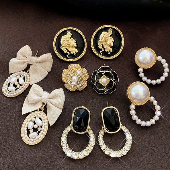 Khuyên Tai Dáng Dài Đính Ngọc Trai Nhân Tạo Thời Trang 2023