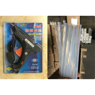 COMBO 1 SÚNG BẮN KEO LỚN + 100 CÂY KEO NẾN LỚN DÁN HỘP GIẤY, THÙNG GIẤY