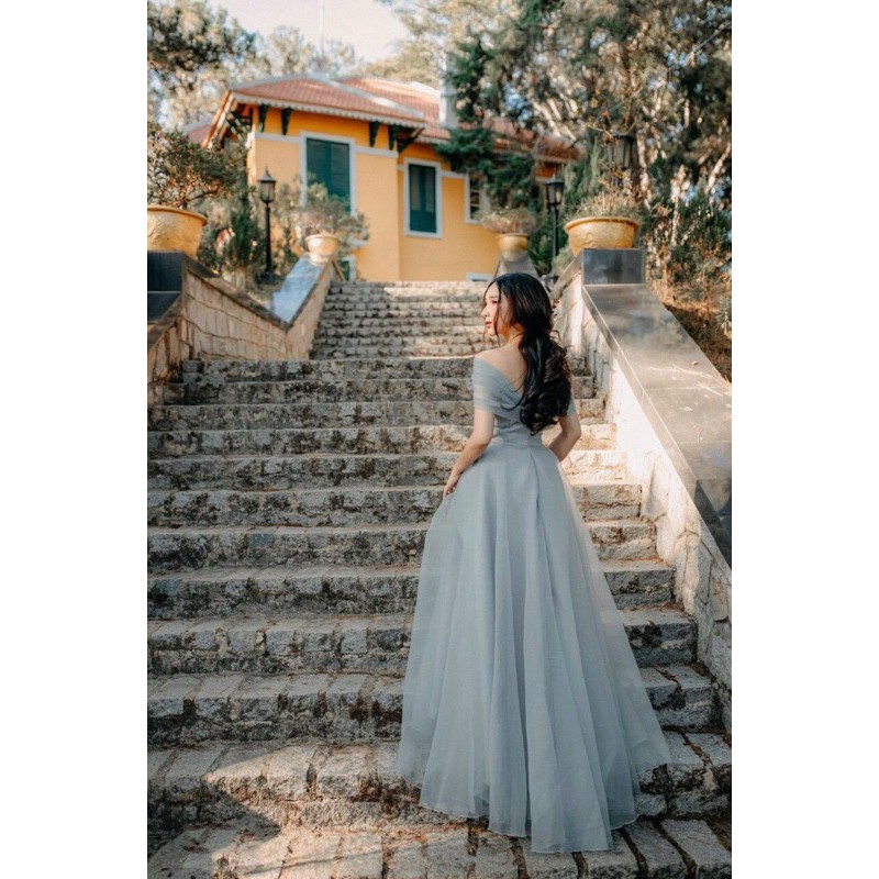 ĐẦM XOÈ BẸT VAI XẾP LY XINH XẮN full size s m L xl