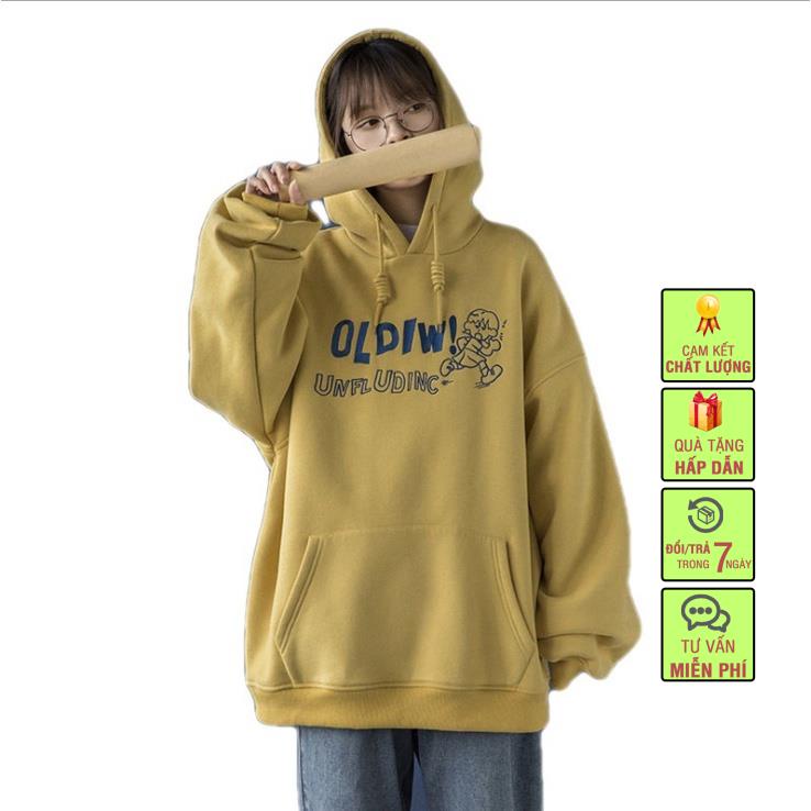 Áo hoodie nam nữ,Áo sweater nỉ nam nữ from rộng Unisex chất nỉ ngoại 2 lớp dày dặn | BigBuy360 - bigbuy360.vn