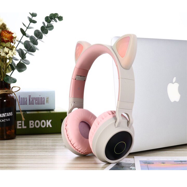 [Có Mic ] Tai Nghe Tai Mèo HEADPHONE CATEAR Model BT028C Bluetooth 5.0 Chống Ồn, Bass Chắc, Êm Tai