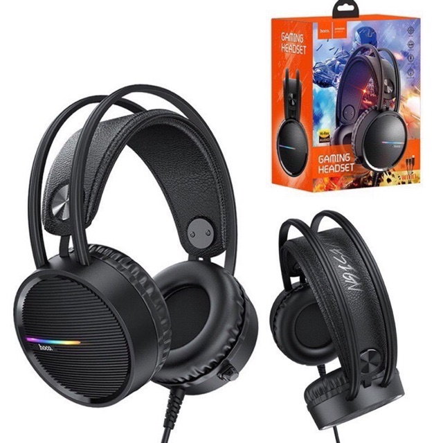 Tai nghe gaming chụp tai cho máy tính pc chính hãng Hoco W100