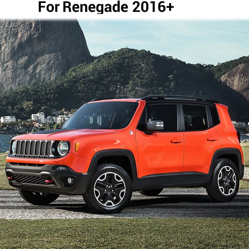 Khung Bảo Vệ Đèn Đuôi Xe Bằng ABS Màu Đen Chuyên Dụng Cho Jeep Renegade 2016 2017 2018 2019 2020 2021