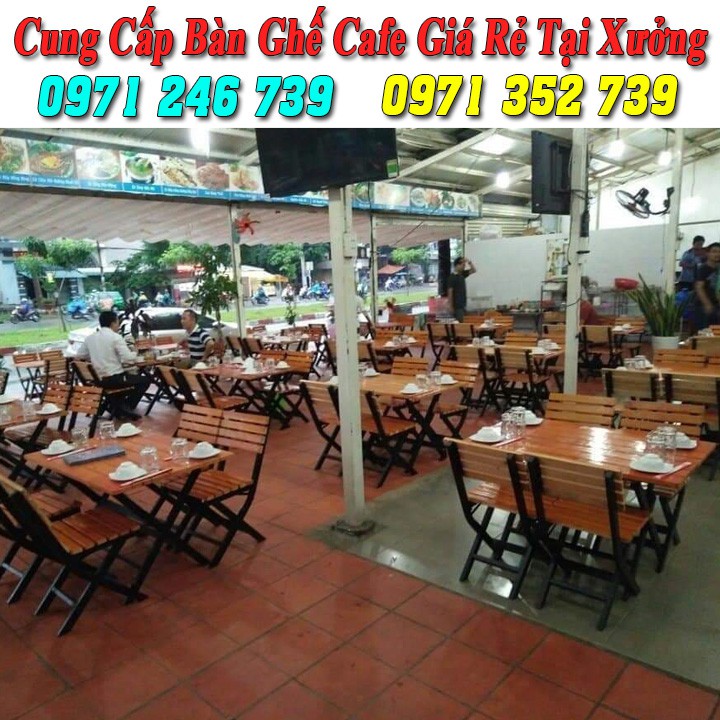 Bàn ghế gỗ cafe thanh lý giá rẻ