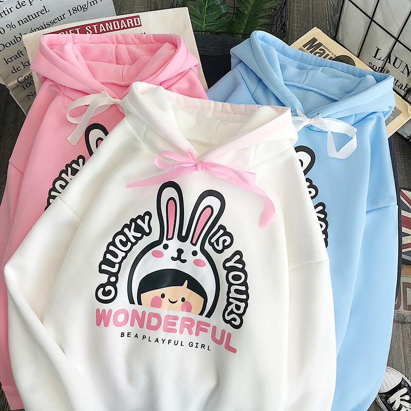 Áo Khoác Hoodie WONDERFUL TAI THỎ Form Rộng Unisex - VIET_STAR | BigBuy360 - bigbuy360.vn