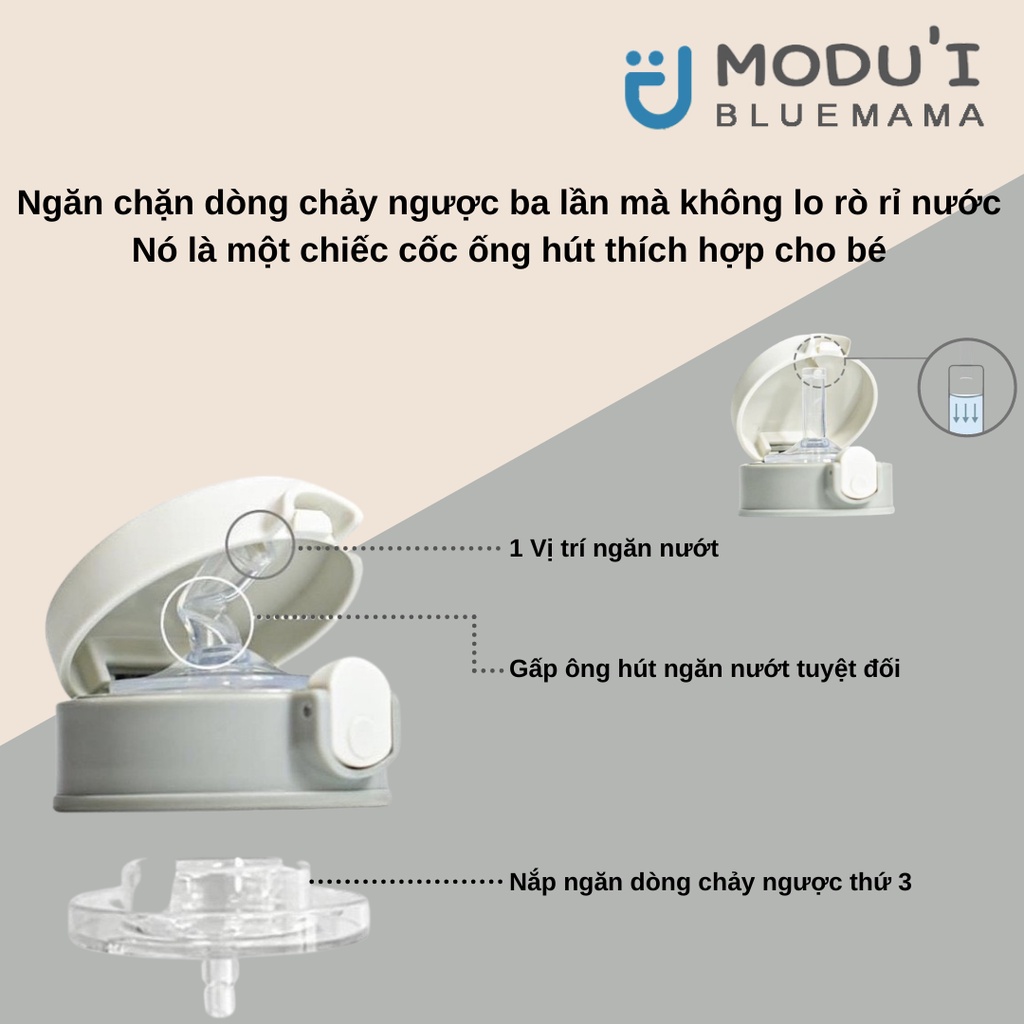 Bình nước uống cho bé One Touch Bluemama Chính Hãng nhập Hàn | Bình uống nước cho bé |One Touch