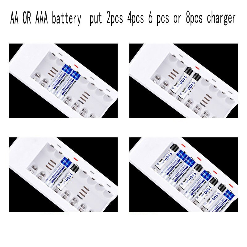 8 Slots Charger for AA/AAA Ni-MH/ Ni-Cd Rechargeable Battery