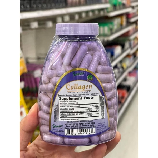 DATE 24/ Viên Collagen Wrinkle formula 150v