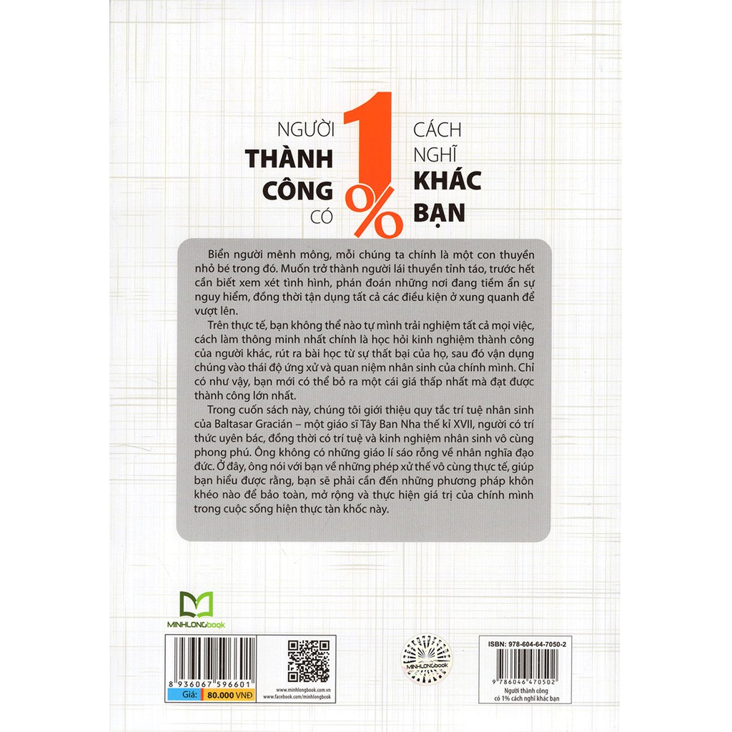 Sách - Người Thành Công Có 1% Cách Nghĩ Khác Bạn | BigBuy360 - bigbuy360.vn