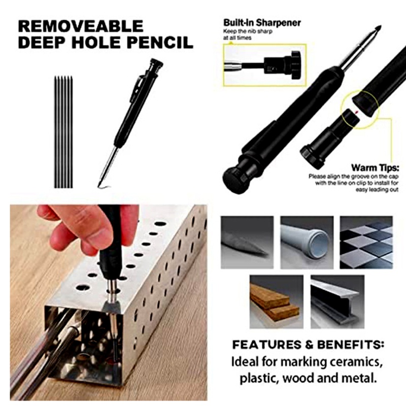 Dụng Cụ Đo Đường Viền Gỗ Đa Năng Có Khóa Điều Chỉnh Được