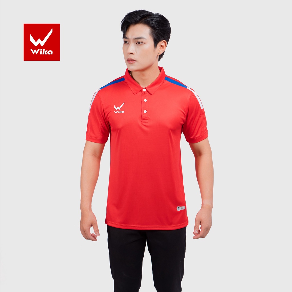 Áo Thun Polo Nam Thể Thao Nam Wika Chính Hãng Chất Vải Polyester Co Giãn Thoáng Mát