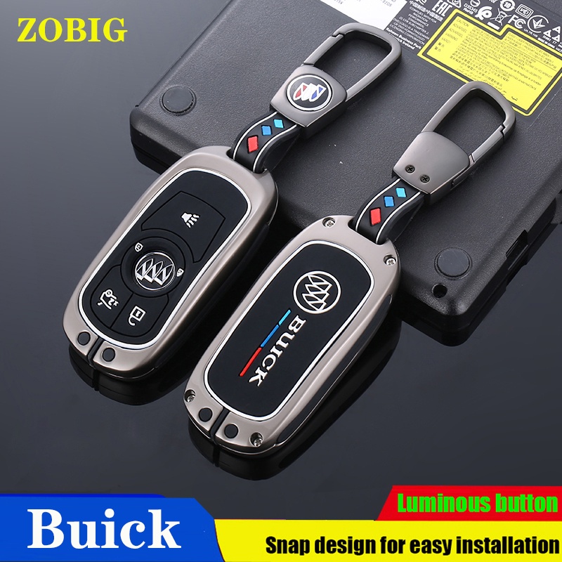 ZOBIG cho Buick Car Key Fob Cover Tương thích với Buick Enclave Lacrosse Verano Encore Regal Envisio