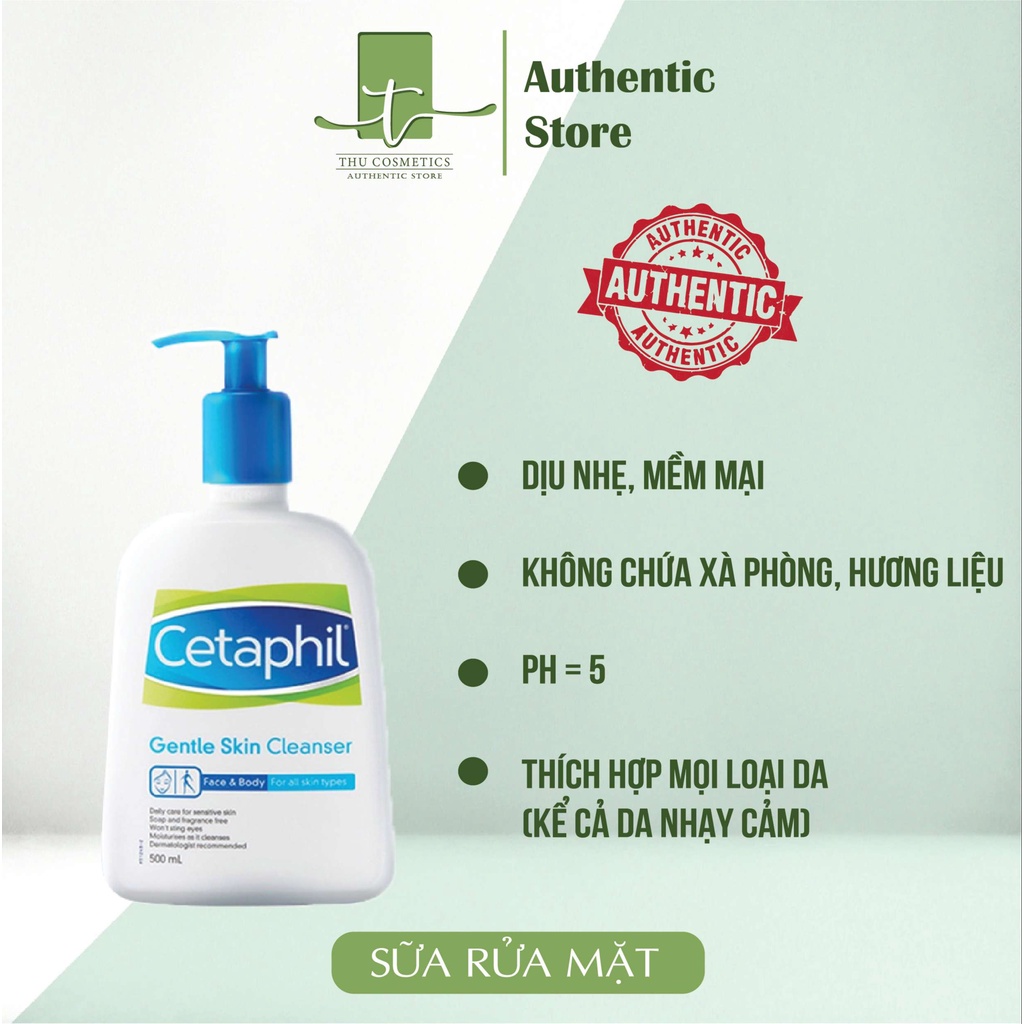 Sữa Rửa Mặt CETAPHIL - hàng nội địa Mỹ