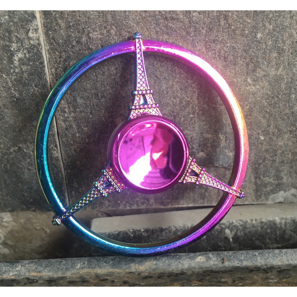 Con Quay 3 Tháp Eiffel Pháp - Spinner bằng thép quay vô cực