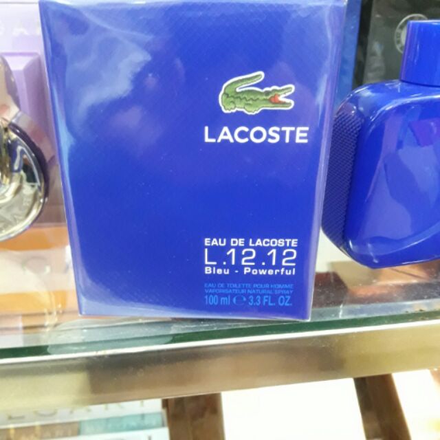 Nước hoa Nam Lacoste L.12.12 Bleu Powerful 100ml EDT