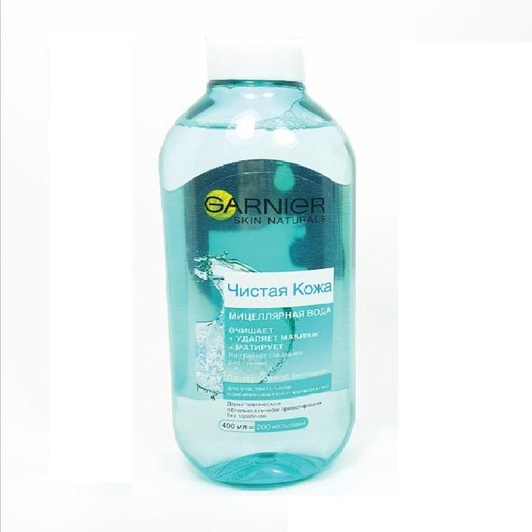 Nước tẩy trang Garnier Micellar Cleansing Water cho da dầu 400ml (Màu xanh)
