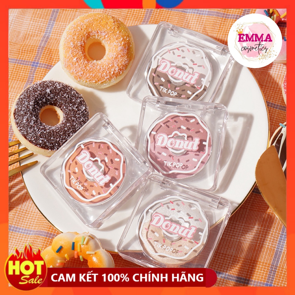 Phấn má highlight TIK POP donut hai màu (TP31)