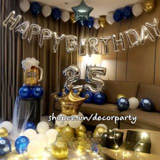 Set bóng Happy Birthday trang trí sinh nhật DC071
