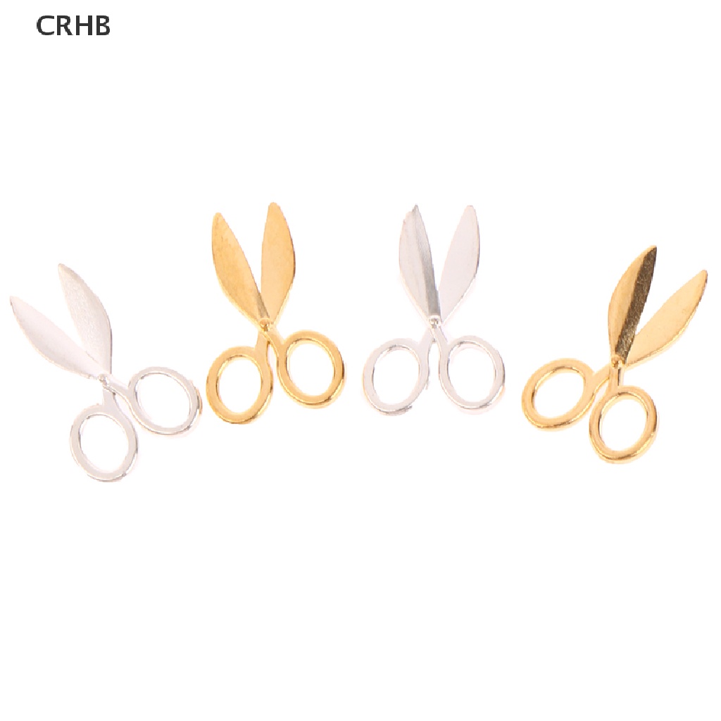 Set 2 Kéo Kim Loại Mini Tỉ Lệ 1: 12 Trang Trí Nhà Búp Bê Mới