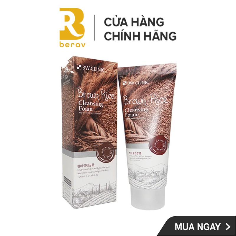 Sữa Rửa Mặt Làm Sạch & Cấp Ẩm 3W Clinic 100ml