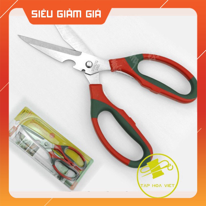 cung cấp sỉ lẻ Kéo cắt thực phẩm K-024, kéo cắt đa năng -có bìa hàng đẹp tiện lợi