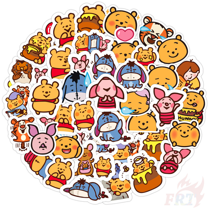 ❉ Pooh Bear Series 02 - Disney Cartoon Stickers ❉ 50Pcs/Set DIY Luggage Laptop Skateboard Doodle Decals Stickers