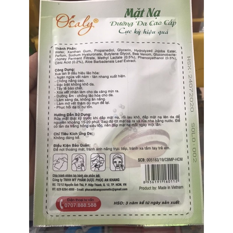MẶT NẠ DƯỠNG DA CAO CẤP FACIAL MASK - BỔ SUNG COLLAGEN CHO DA
