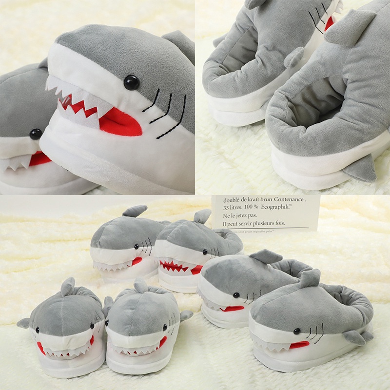 Dép Bông Đi Trong Nhà Hình Cá Mập Dễ Thương RYT