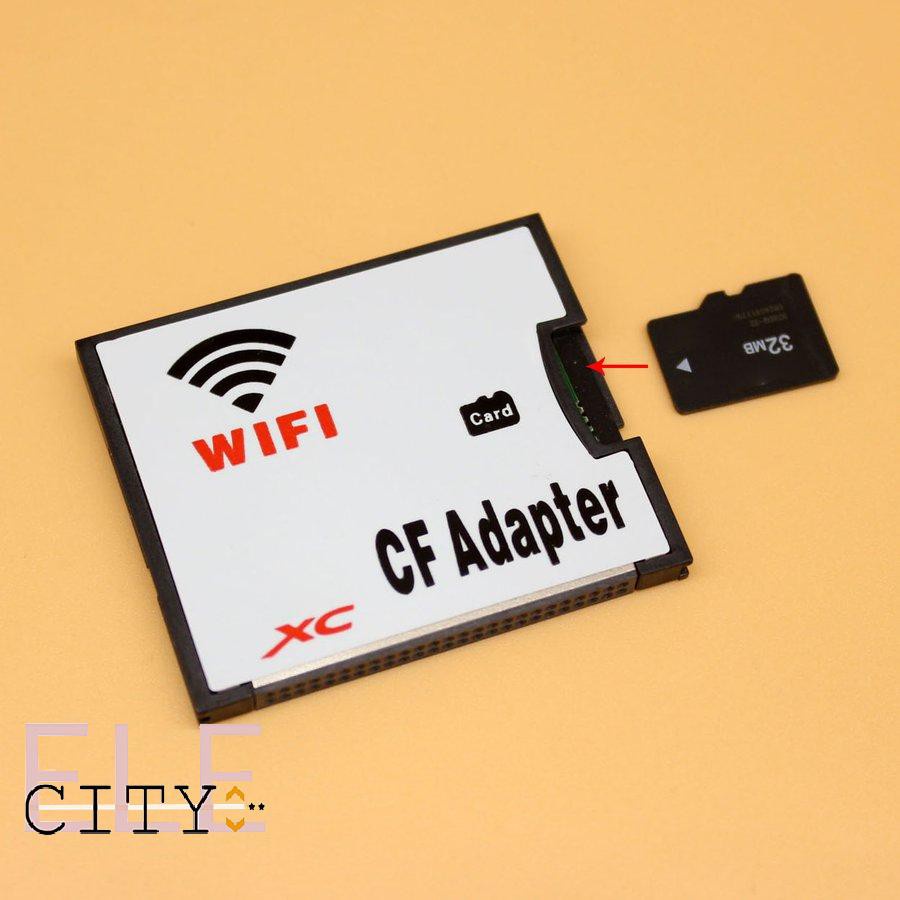 ✨kho sẵn sàng✨WIFI Adapter Memory Card TF Micro-SD to CF Compact Flash Card Kit