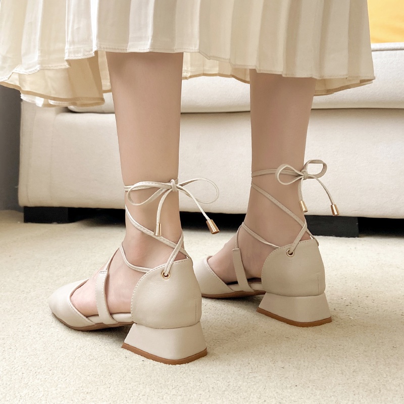 Giày buộc dây phong cách cá tính Hàn Quốc cao 3cm cho nữ - Mã GN46