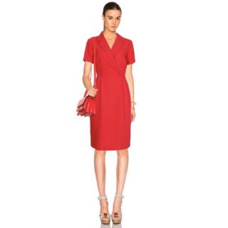 Đầm cổ vest ngắn tay D722