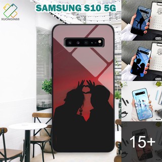 Ốp lưng Kính Samsung S10 5G in 3D chủ đề tình yêu
