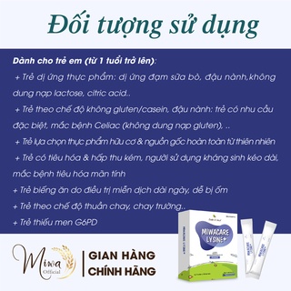 Men Vi Sinh Cho Bé Miwacare Lysine+ Nhập Khẩu Malaysia, Hộp 10 gói Vị Việt Quất, Tăng Cân Nặng Chiều Cao - miwaofficial